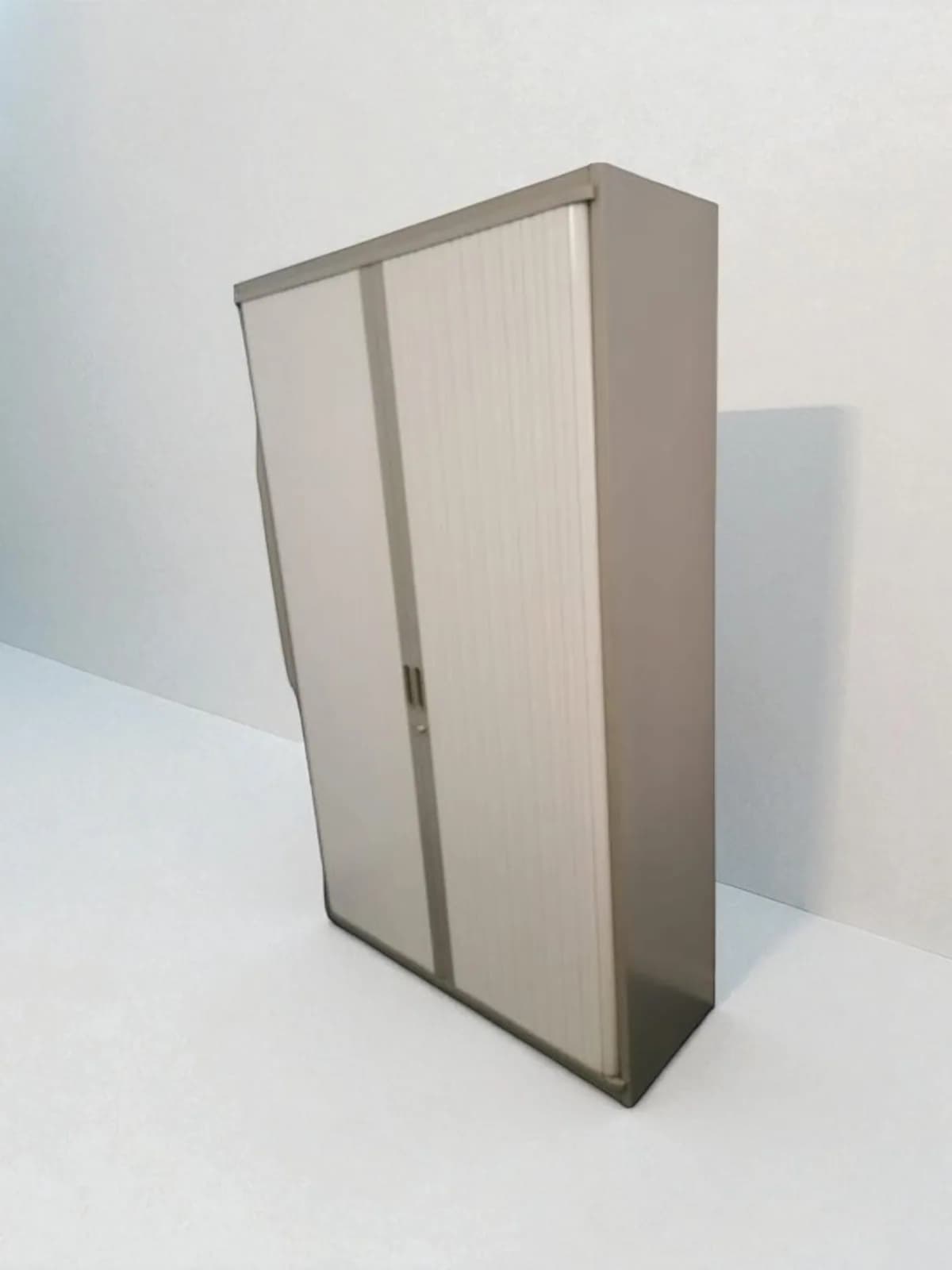Armoire haute Steelcase bi-color grise 120x200cm