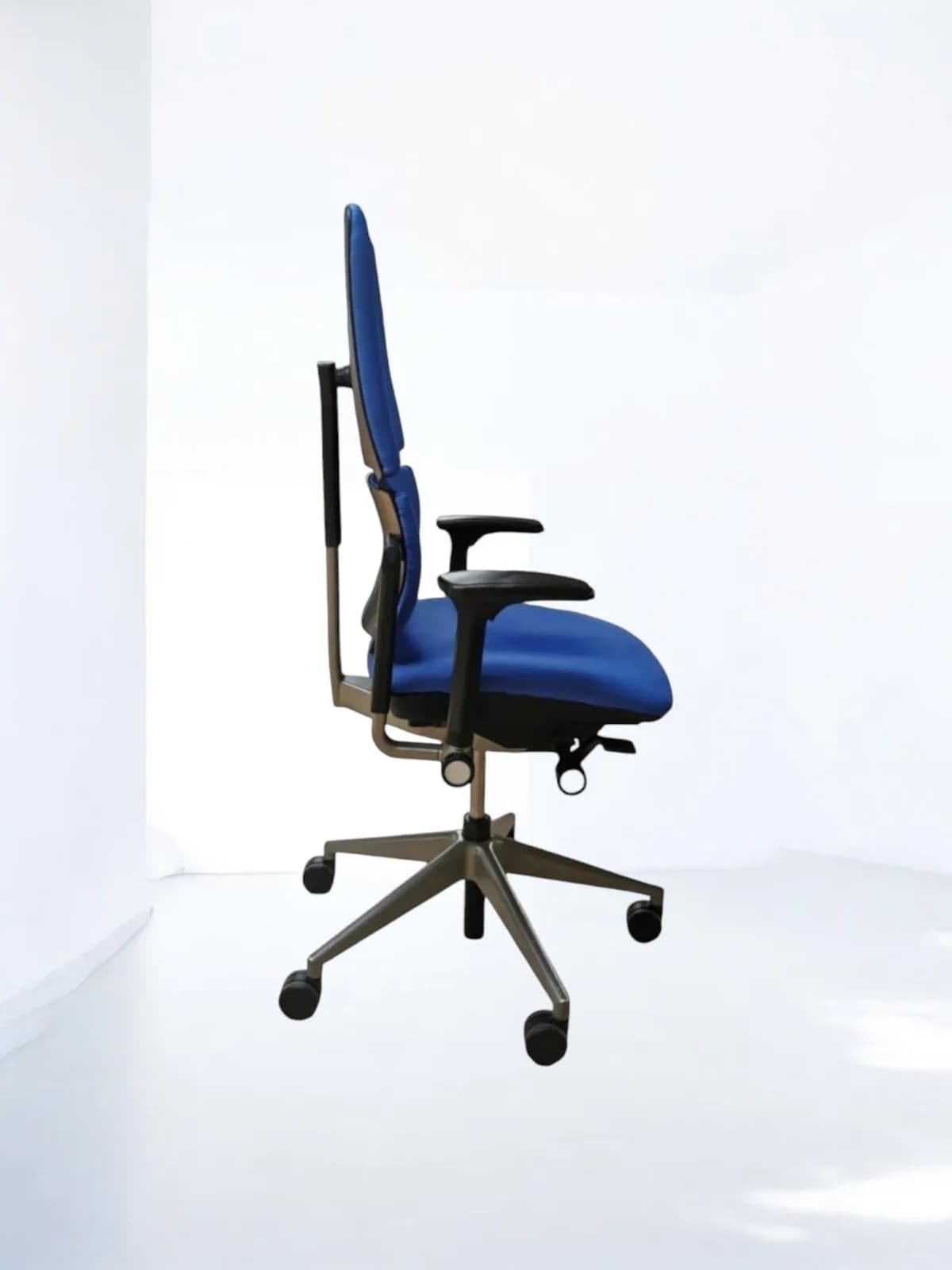 Chaise Steelcase please 2 double dossier bleu — vue 3