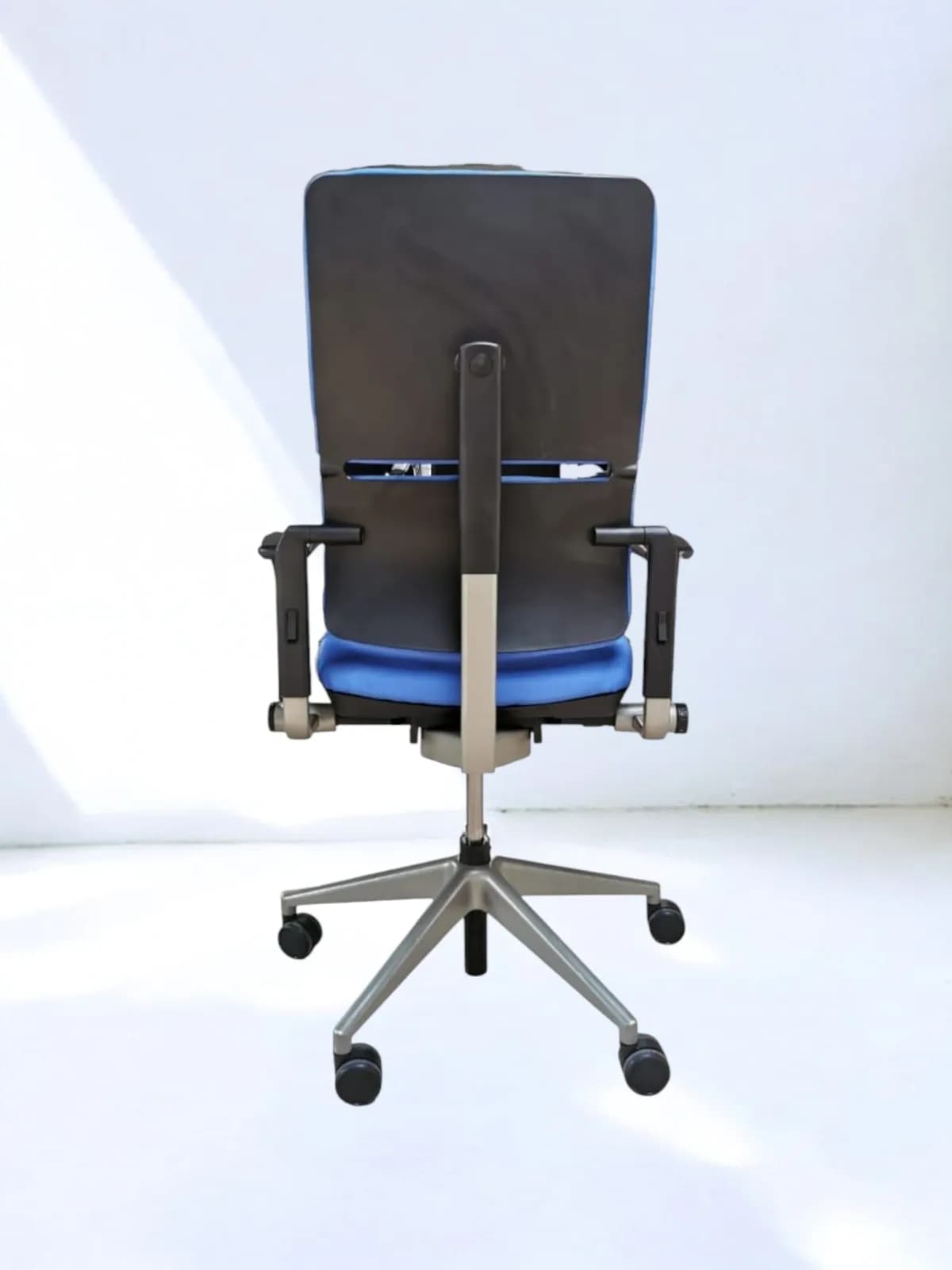 Chaise Steelcase please 2 double dossier bleu — vue 4