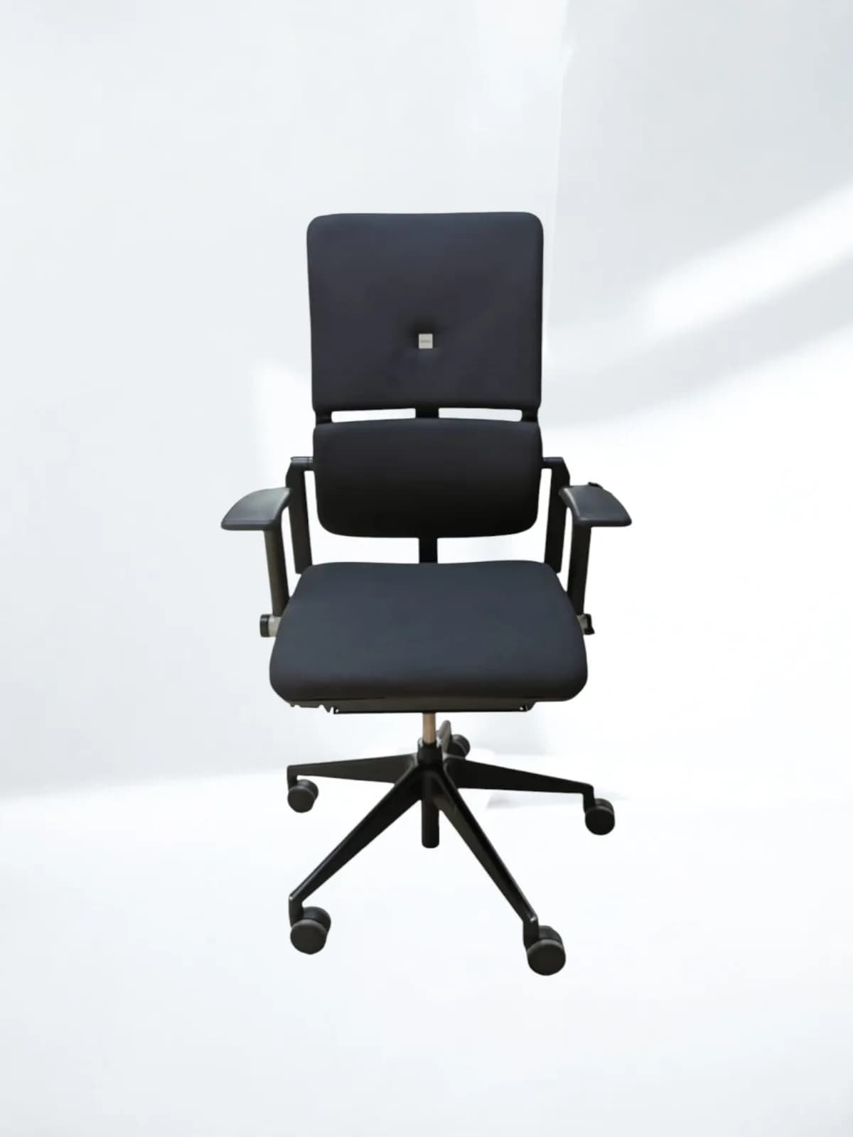Chaise Steelcase please 2 double dossier noir — vue 2
