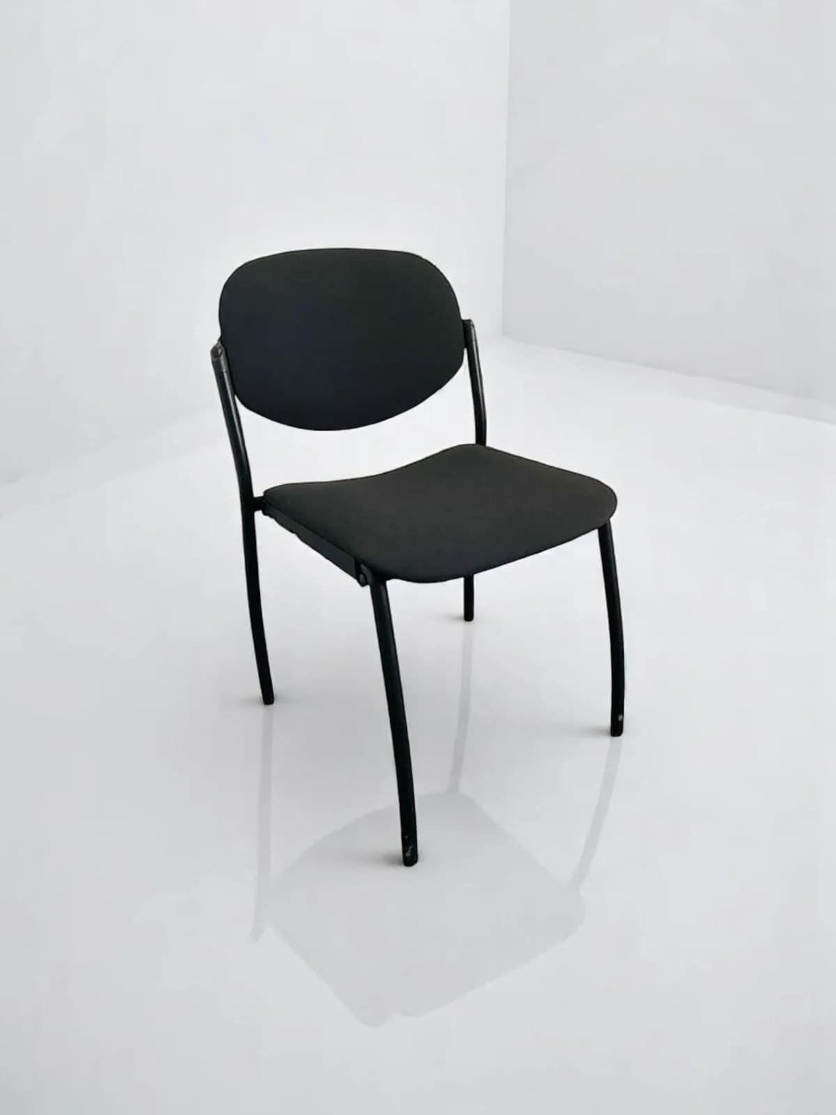 Chaise visiteur accueil 4 pied noir Italy pro — vue 3