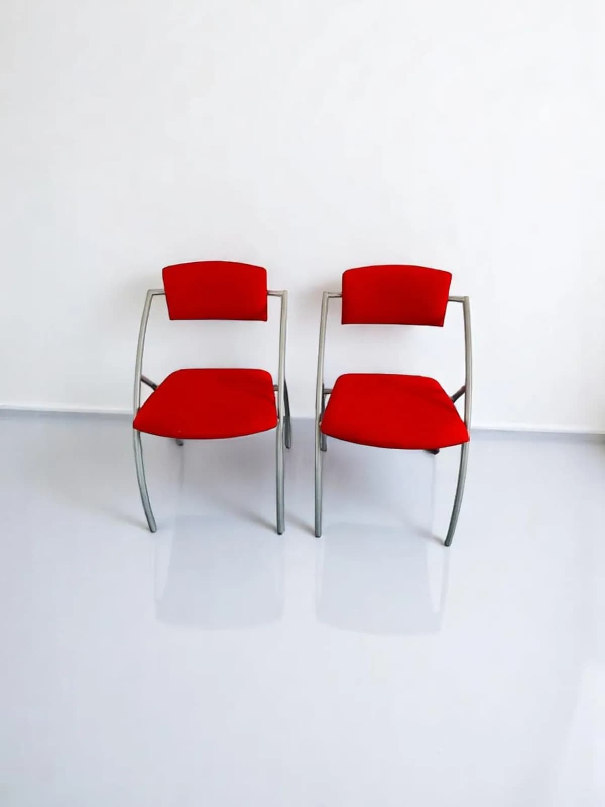 Chaise visiteur accueil promo rouge — vue 5