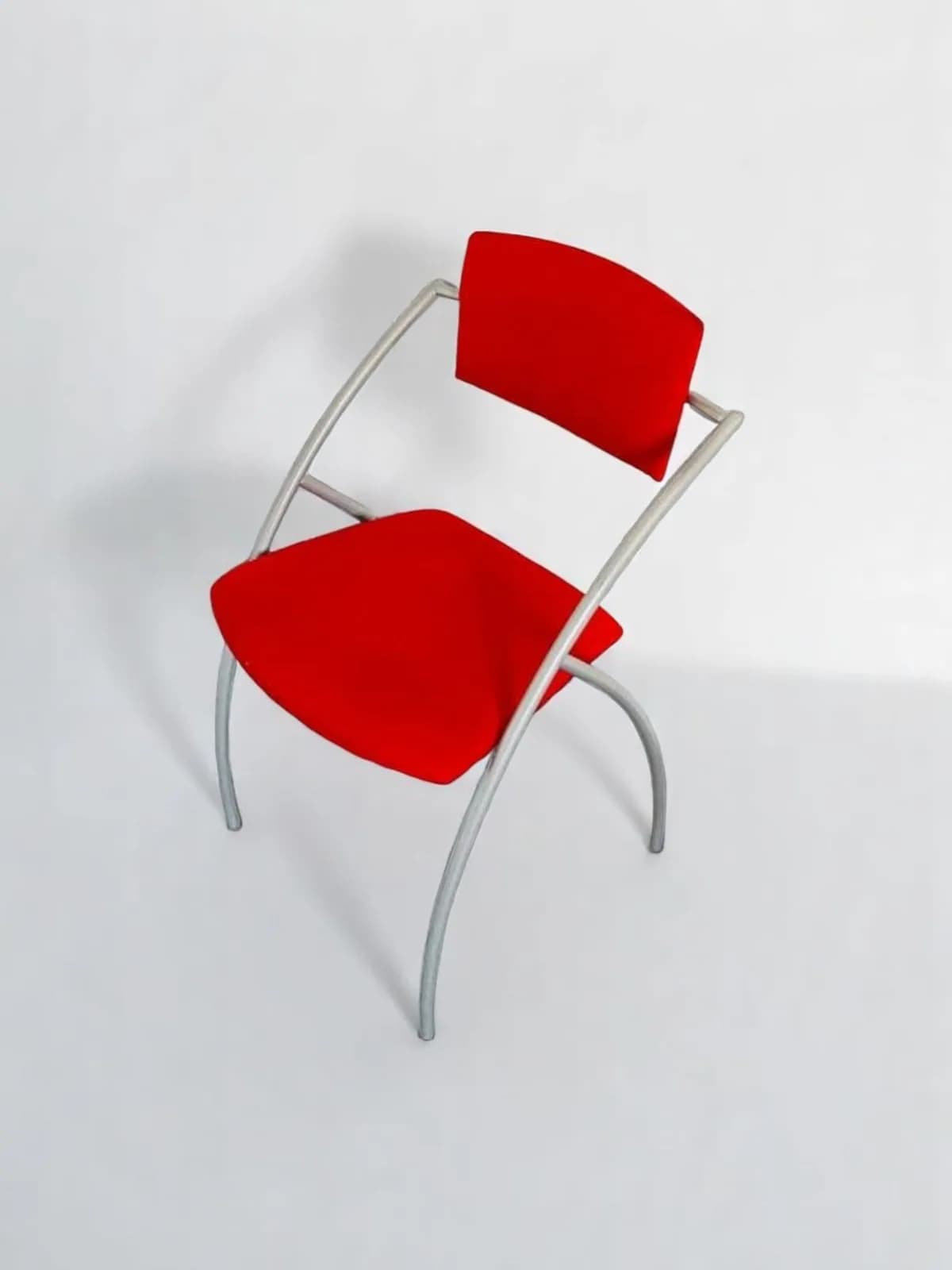 Chaise visiteur accueil promo rouge