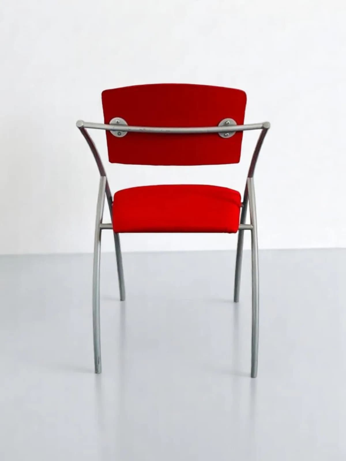 Chaise visiteur accueil promo rouge — vue 4
