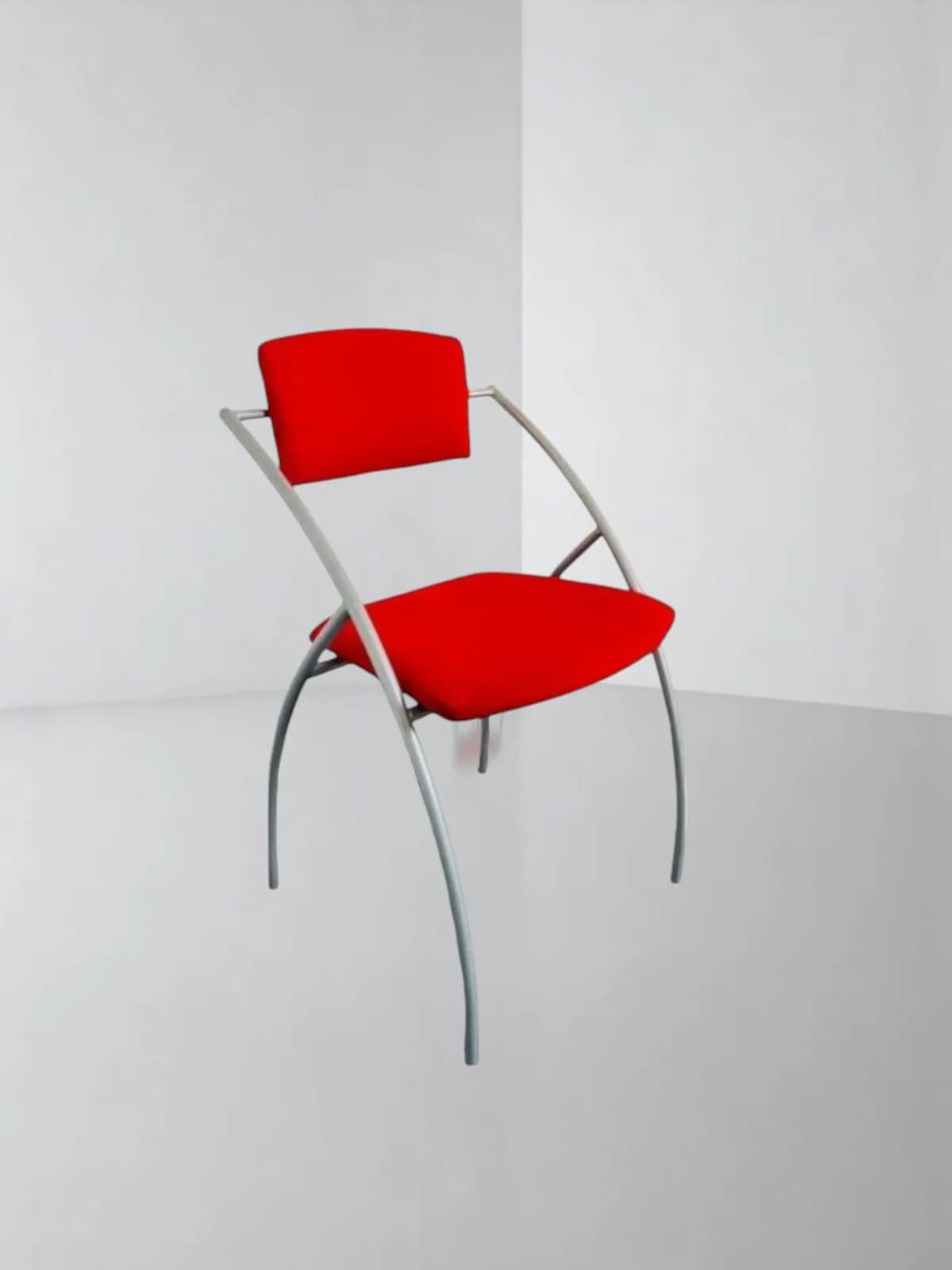 Chaise visiteur accueil promo rouge — vue 2