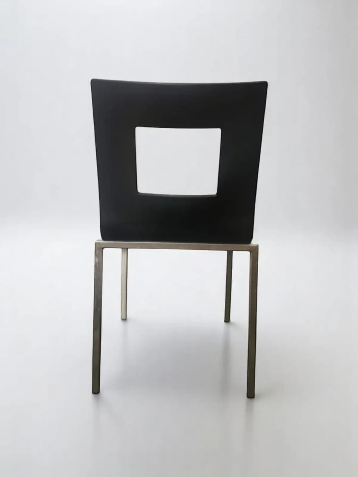 Chaise restaurant Pedrali Wengé Inox — vue 3