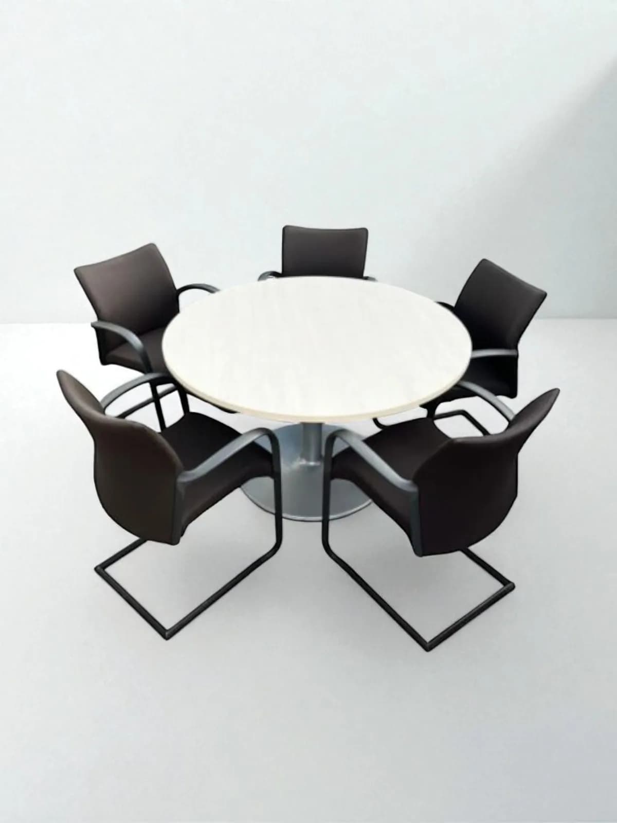 Table ronde Ronéo piètement tulipe 120cm — vue 2