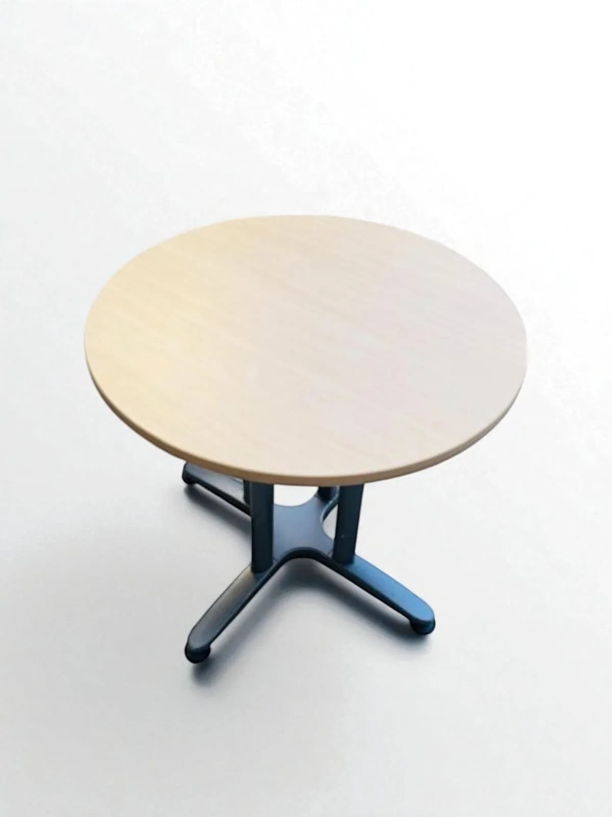 Table ronde Strafor 80cm finition chêne — vue 3