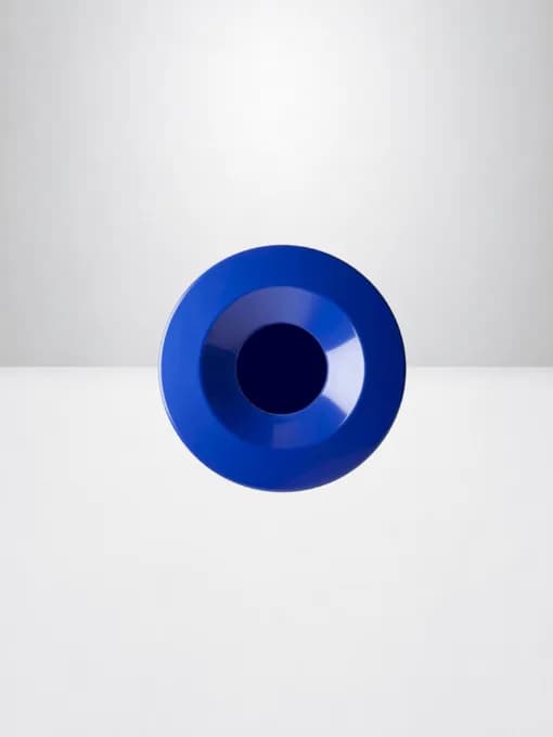 Corbeille anti feu Rossignol Neo métallique bleu 90 Litres — vue 3