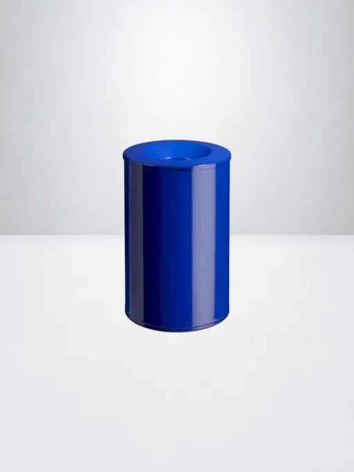 Corbeille anti feu Rossignol Neo métallique bleu 90 Litres — vue 2