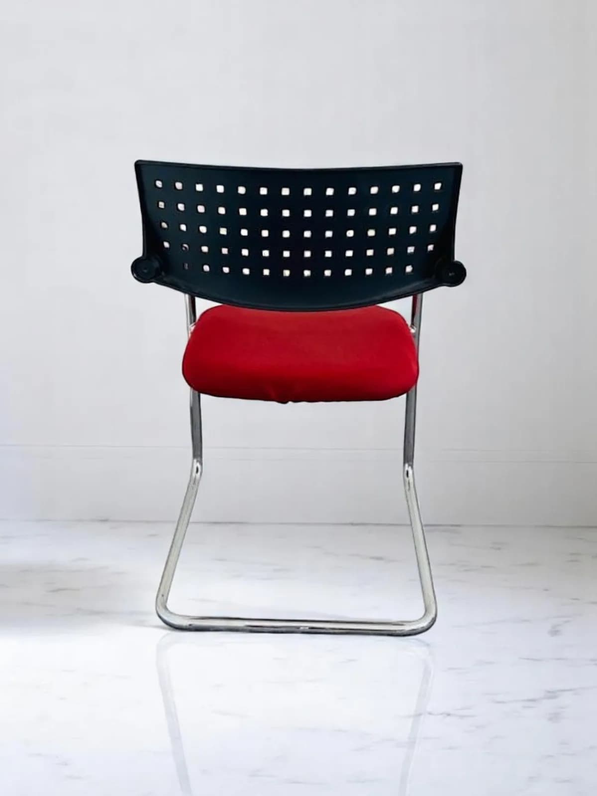 Fauteuil Vitra vis à vis luge visiteur inox — vue 5