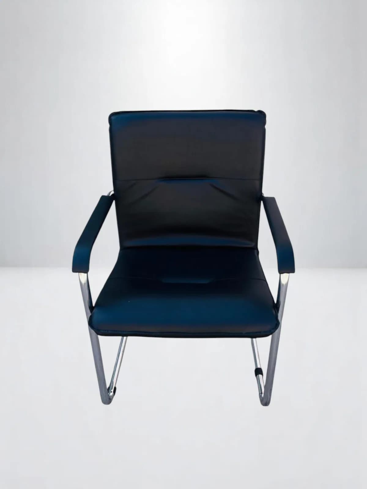Fauteuil visiteur simili cuir Ronéo — vue 2