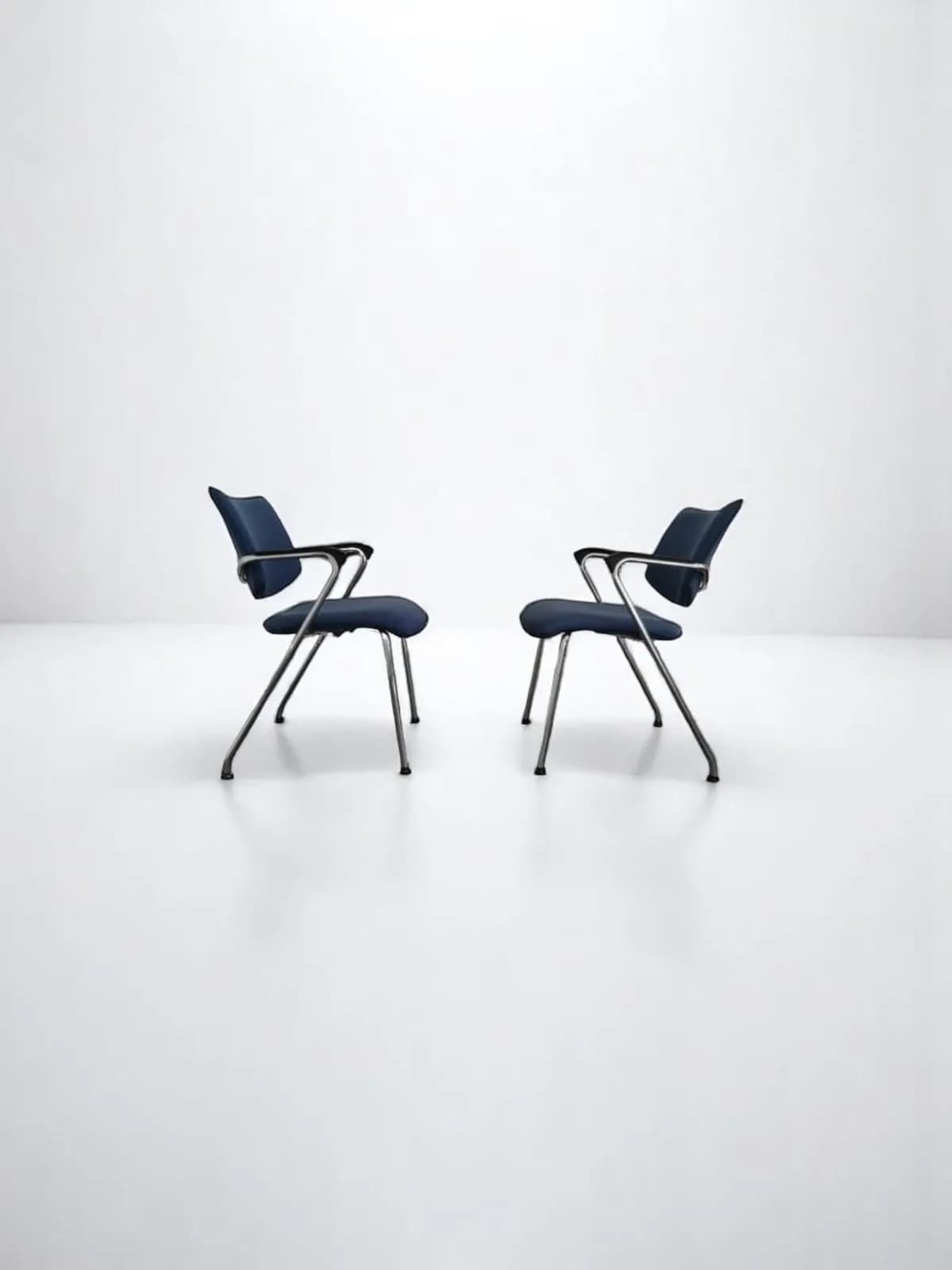 Lot 2 Chaise visiteur Klöber tissu — vue 6