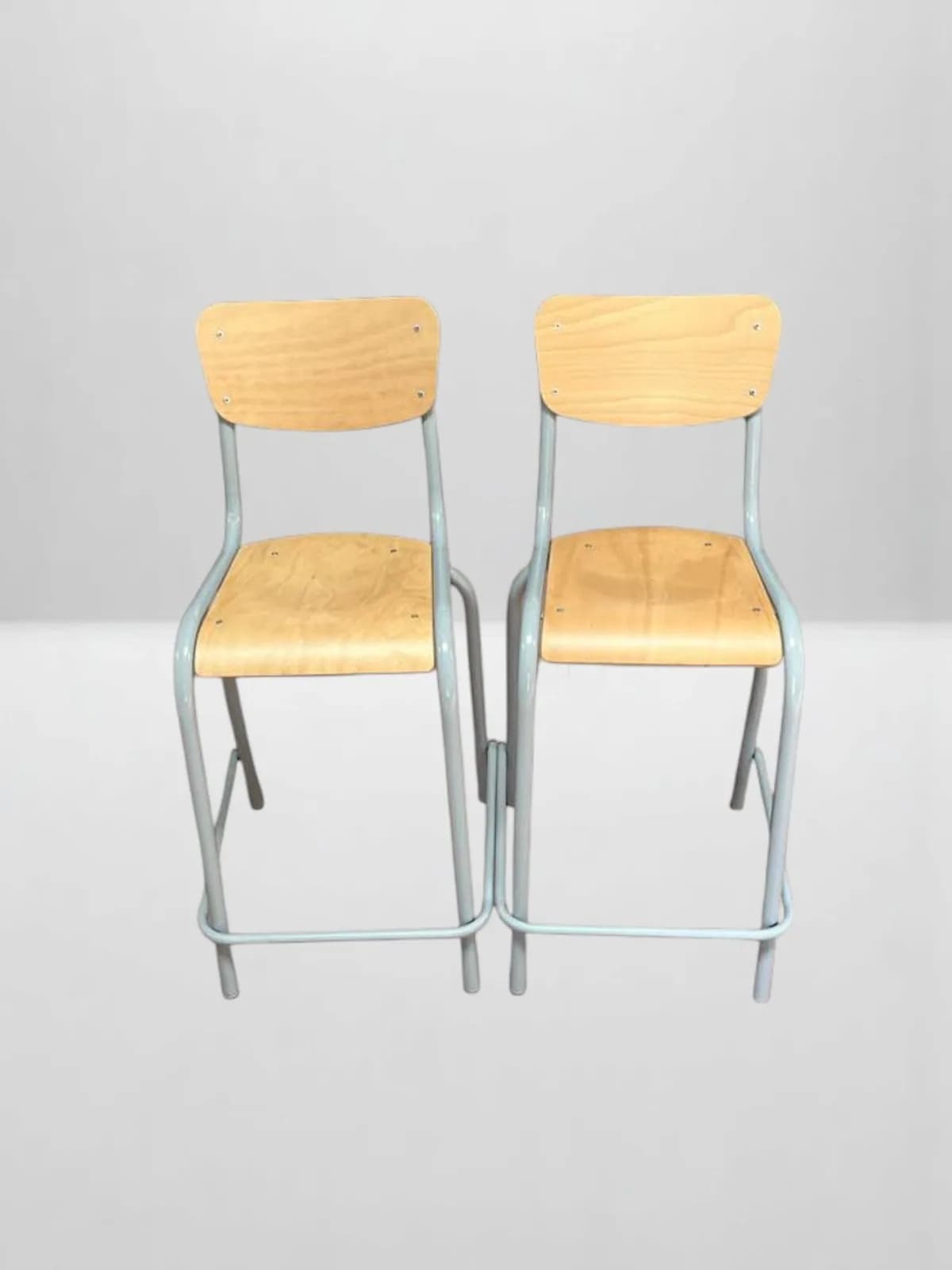 Lot 2 chaises rehaussée Alta bois avec repose pied promo — vue 2