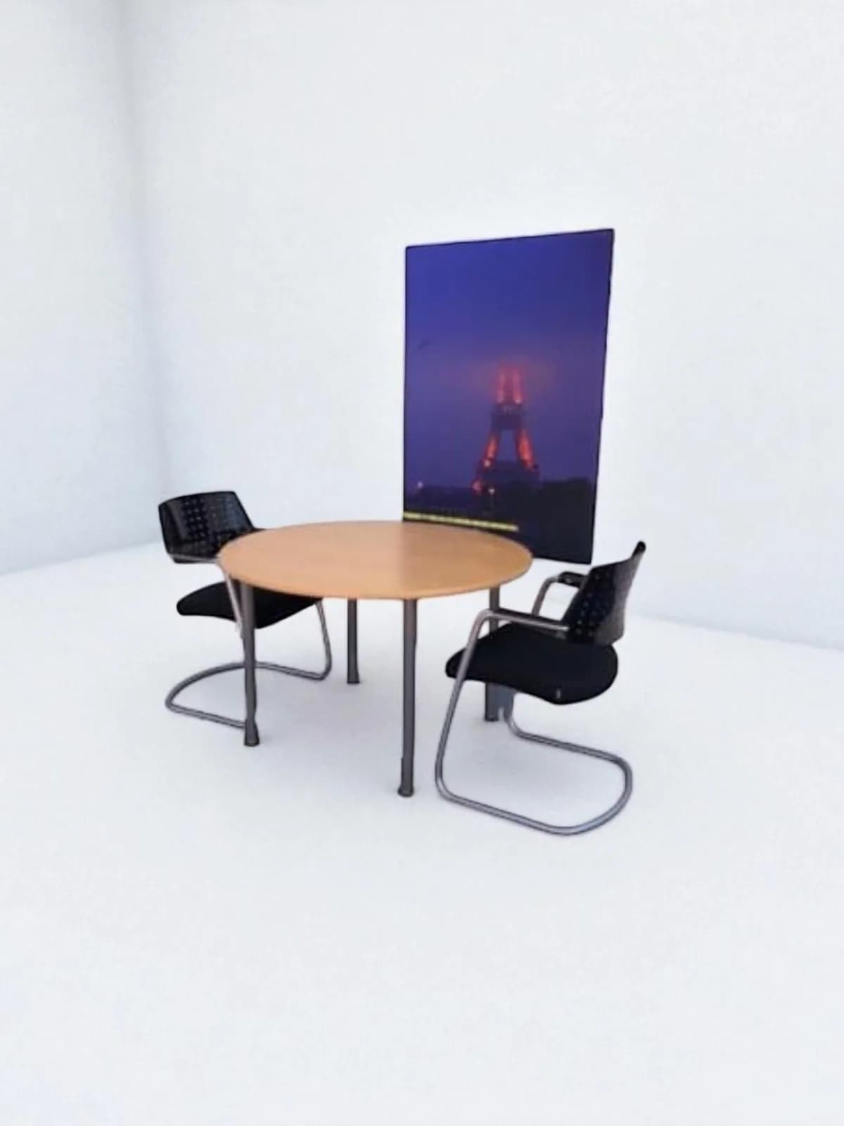 Table ronde 4 pieds Kinnarps Origo 110cm — vue 2