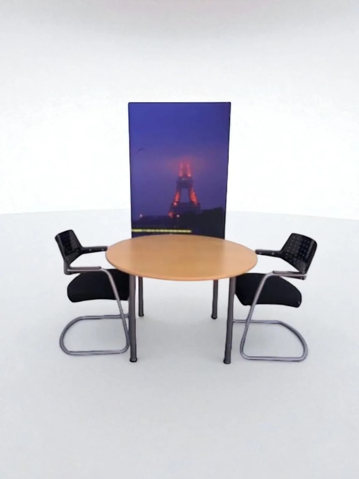 Table ronde 4 pieds Kinnarps Origo 110cm — vue 3