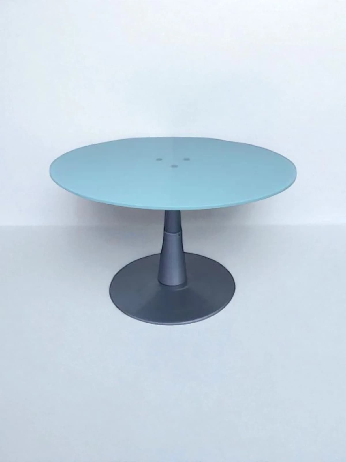 Table ronde en verre 120cm Haworth — vue 2