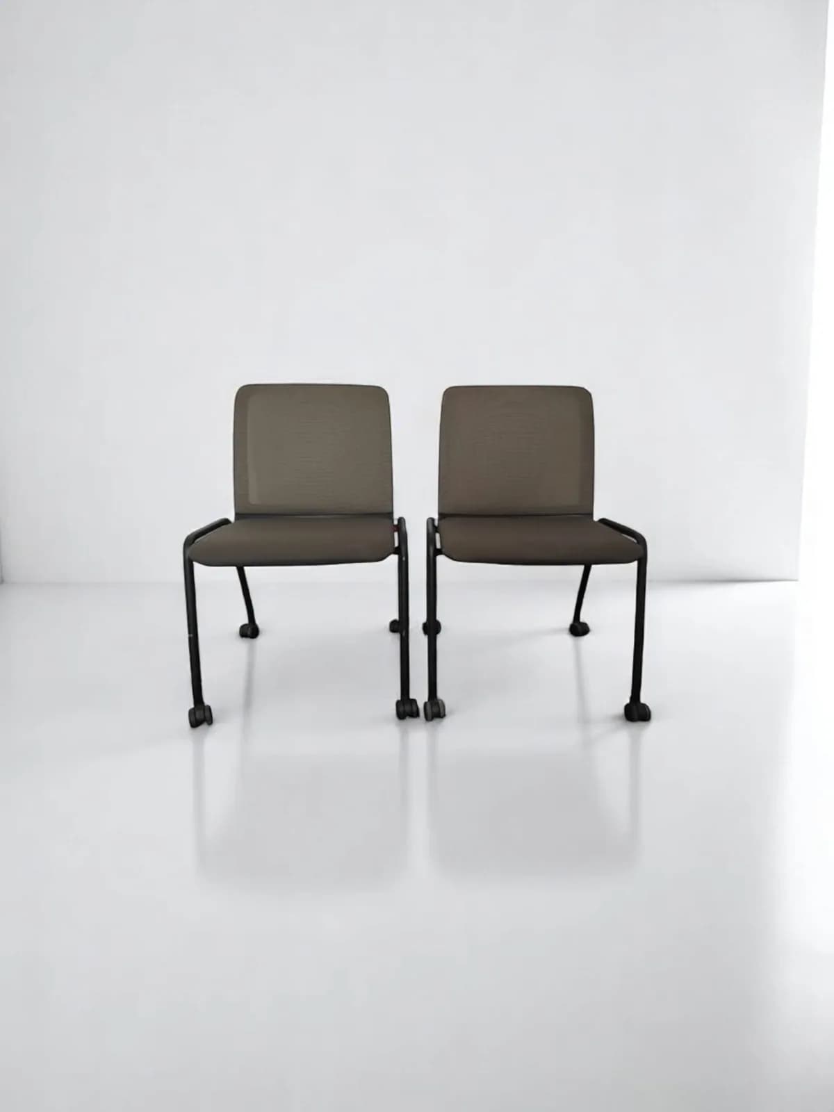 Chaise visiteur Haworth avec roulette résille noir — vue 4