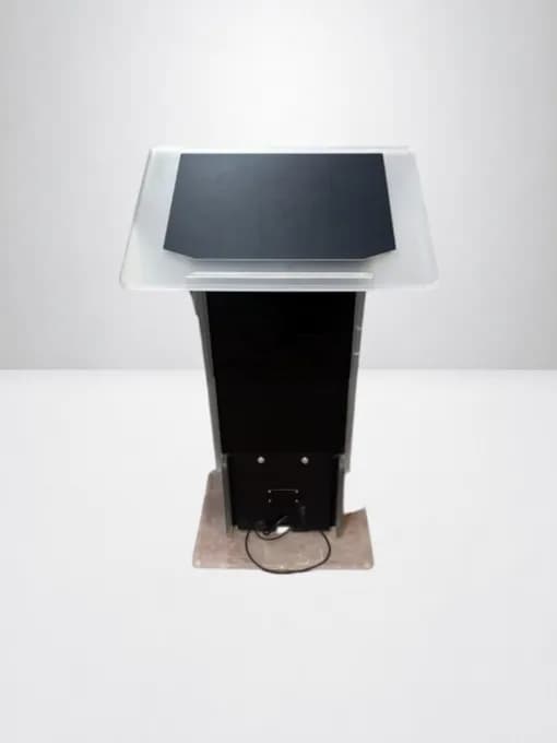Axeos Pupitre en Plexiglass Givré Noir Mat – Élégance et Fonctionnalité — vue 3