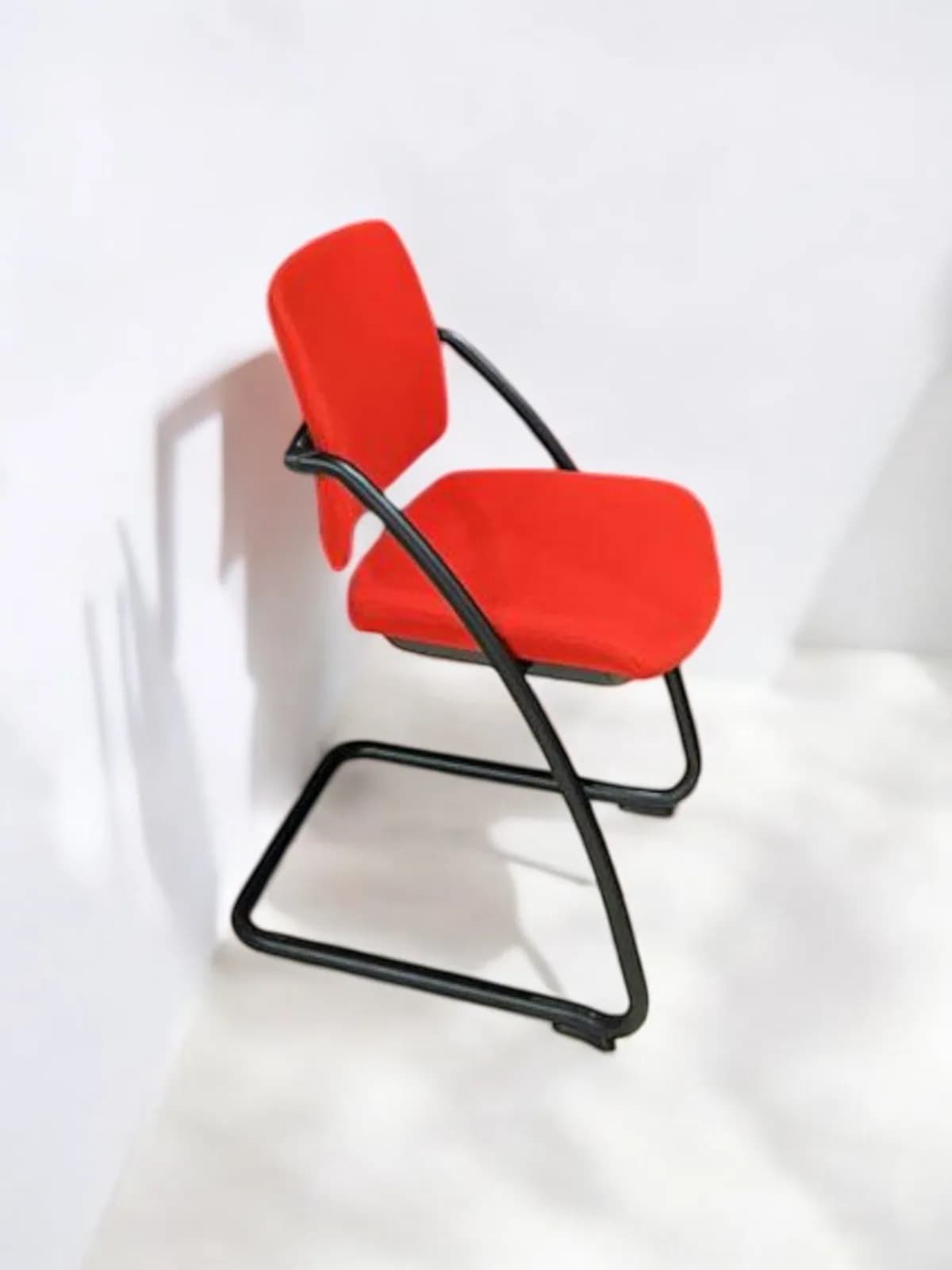 Chaise de bureau accueil Sesta Q-easy rouge — vue 2
