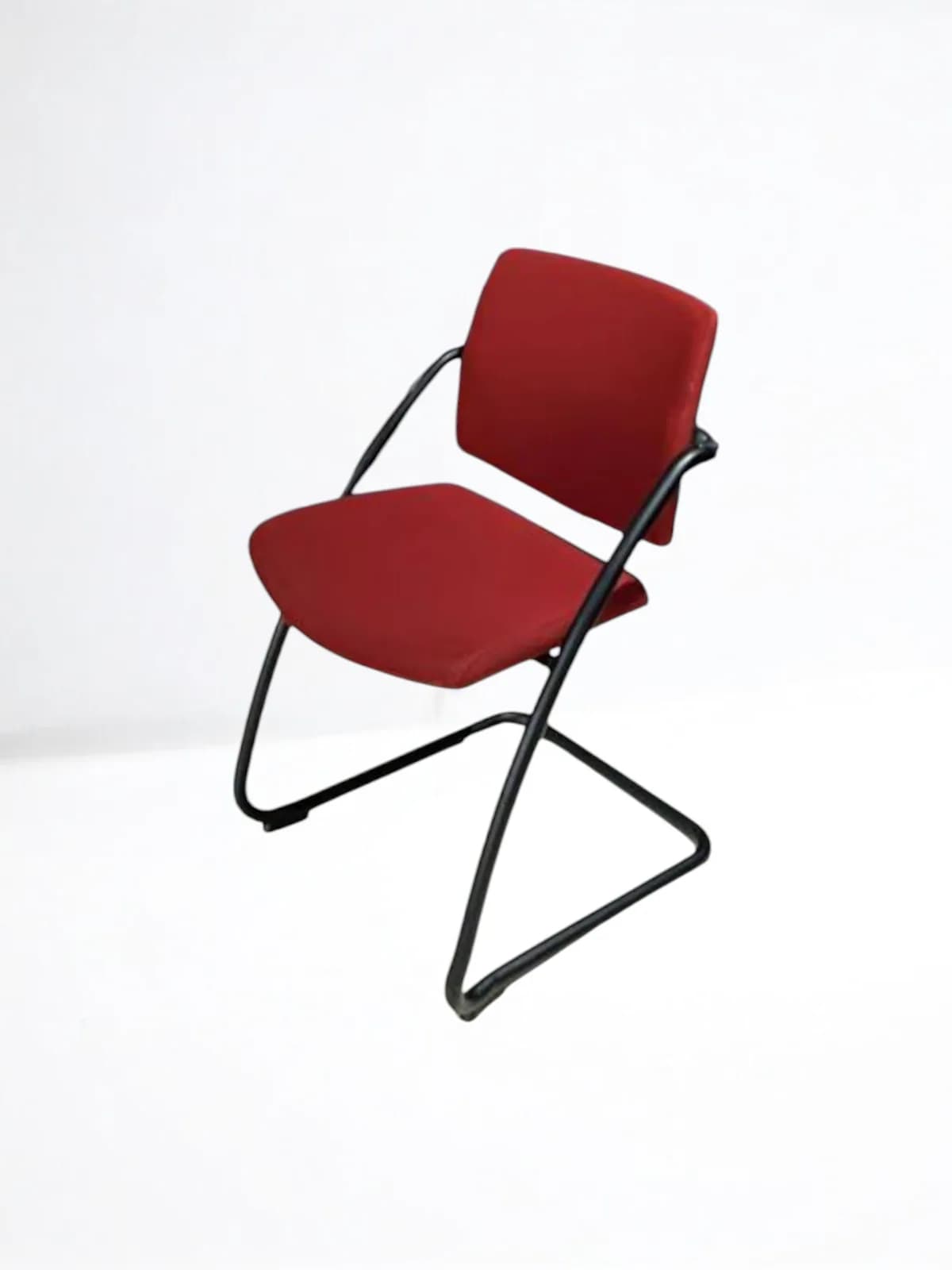 Chaise de bureau accueil Sesta Q-easy rouge foncé