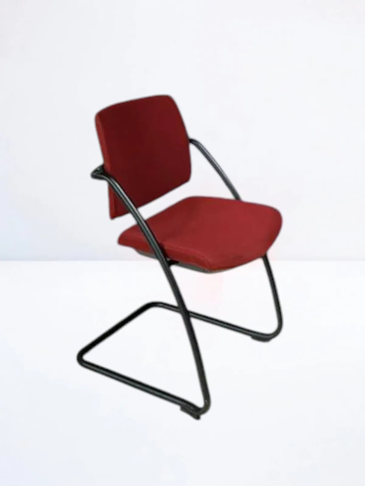 Chaise de bureau accueil Sesta Q-easy rouge foncé — vue 2