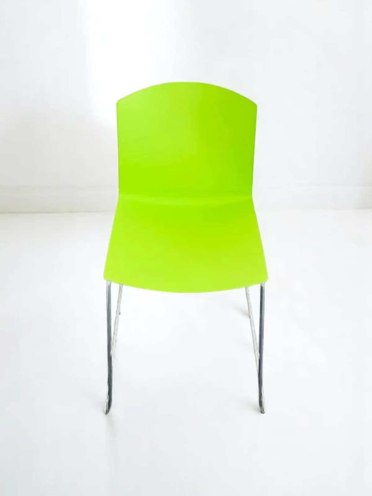 Chaise visiteur design piètement Traîneau vert — vue 2
