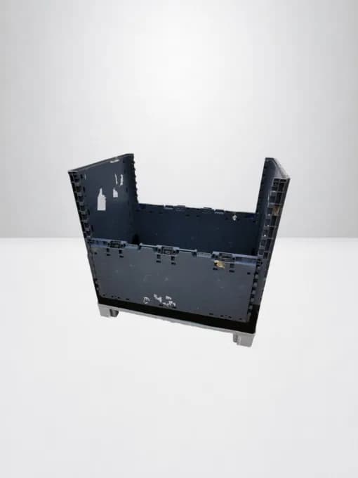 Palette en plastique caisse 118x78x115cm empilable et pliable  — vue 2