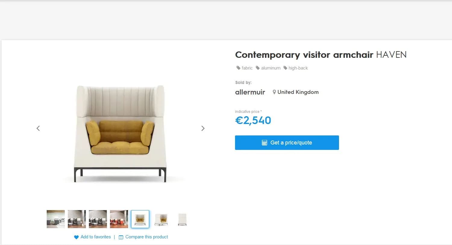 Canapé Banquette de bureau acoustique HAVEN Design 1 place Grise / Violette. — vue 3