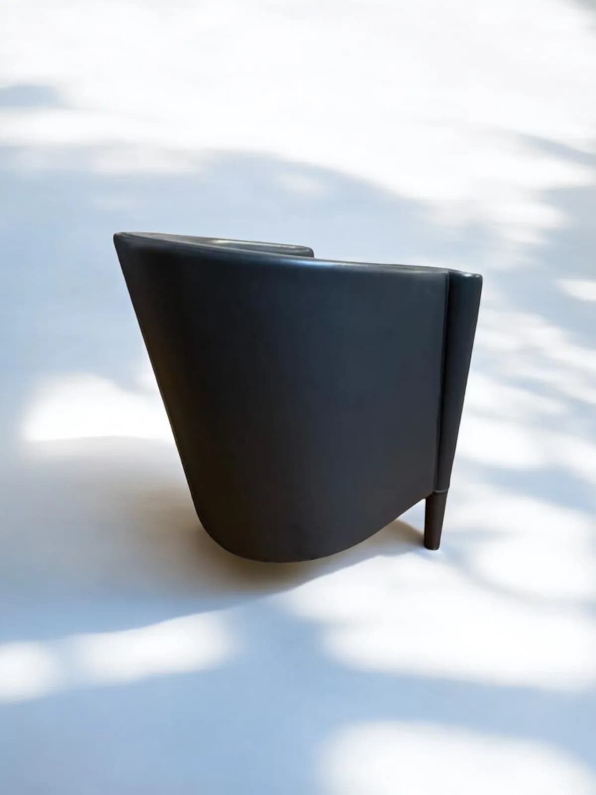 Fauteuil Rich Antonio Citterio édition Moroso 1989 en cuir Bleu — vue 3