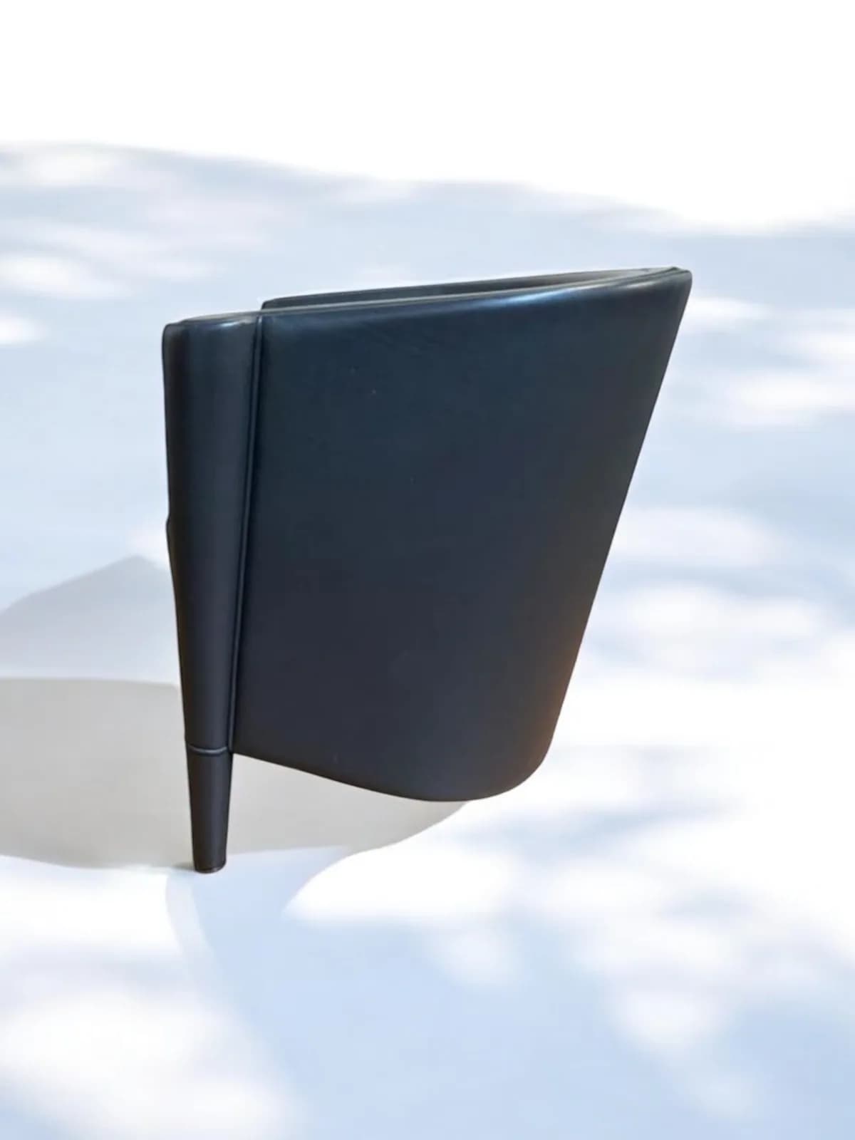 Fauteuil Rich Antonio Citterio édition Moroso 1989 en cuir Bleu — vue 4