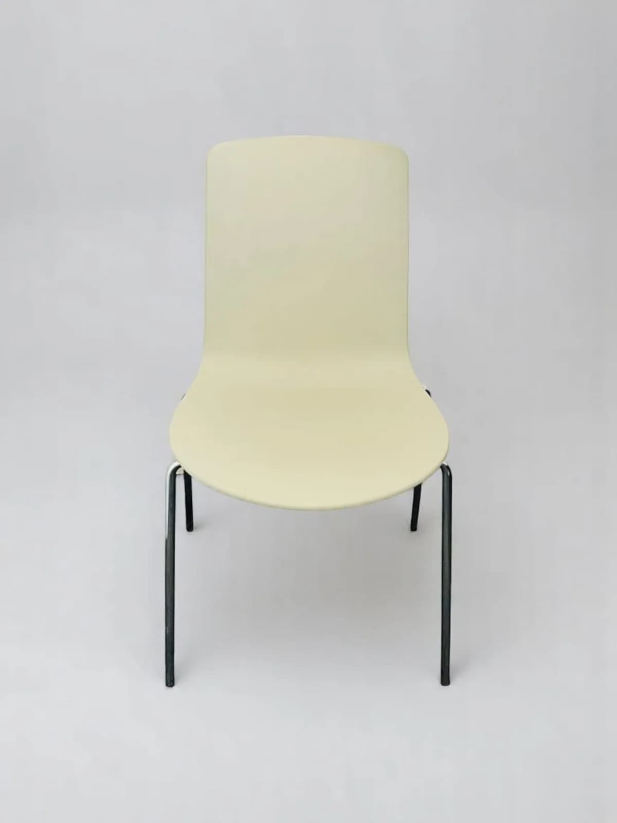 Lot deux chaises Enea Lotus visiteur empilable — vue 2