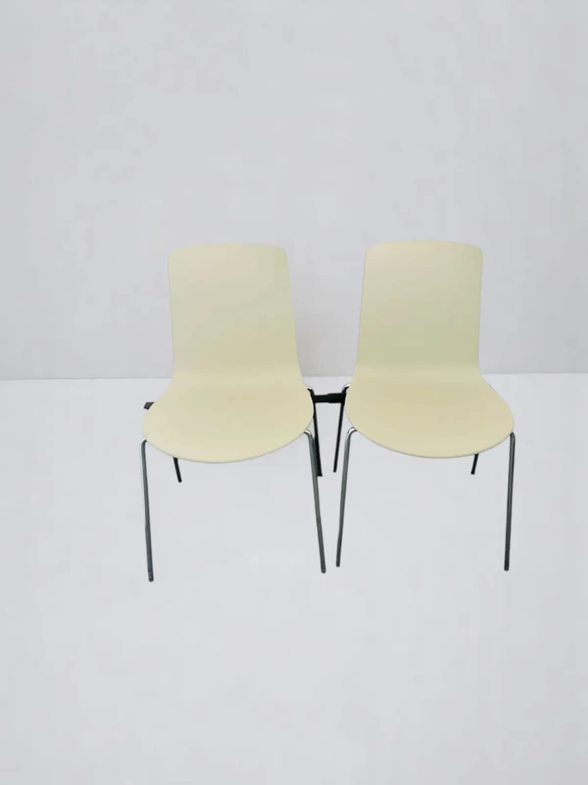 Lot deux chaises Enea Lotus visiteur empilable — vue 6