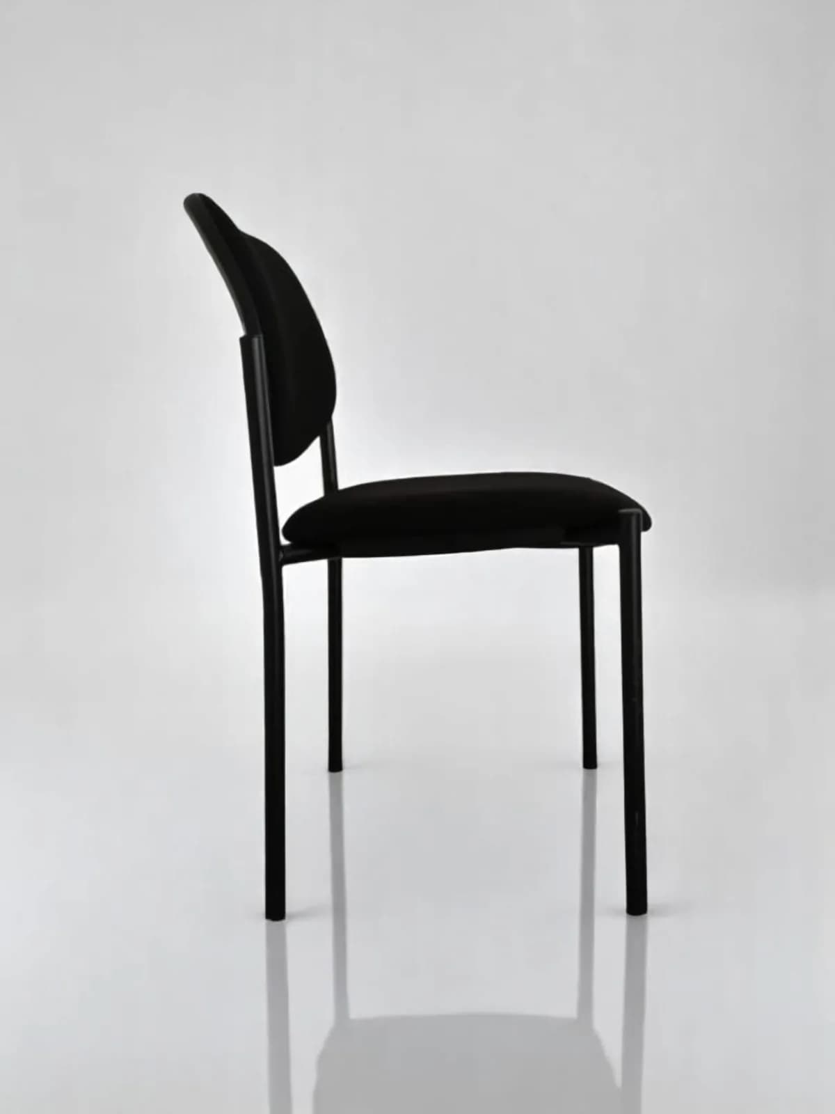 Lot Chaise visiteur promo tissus noir — vue 3