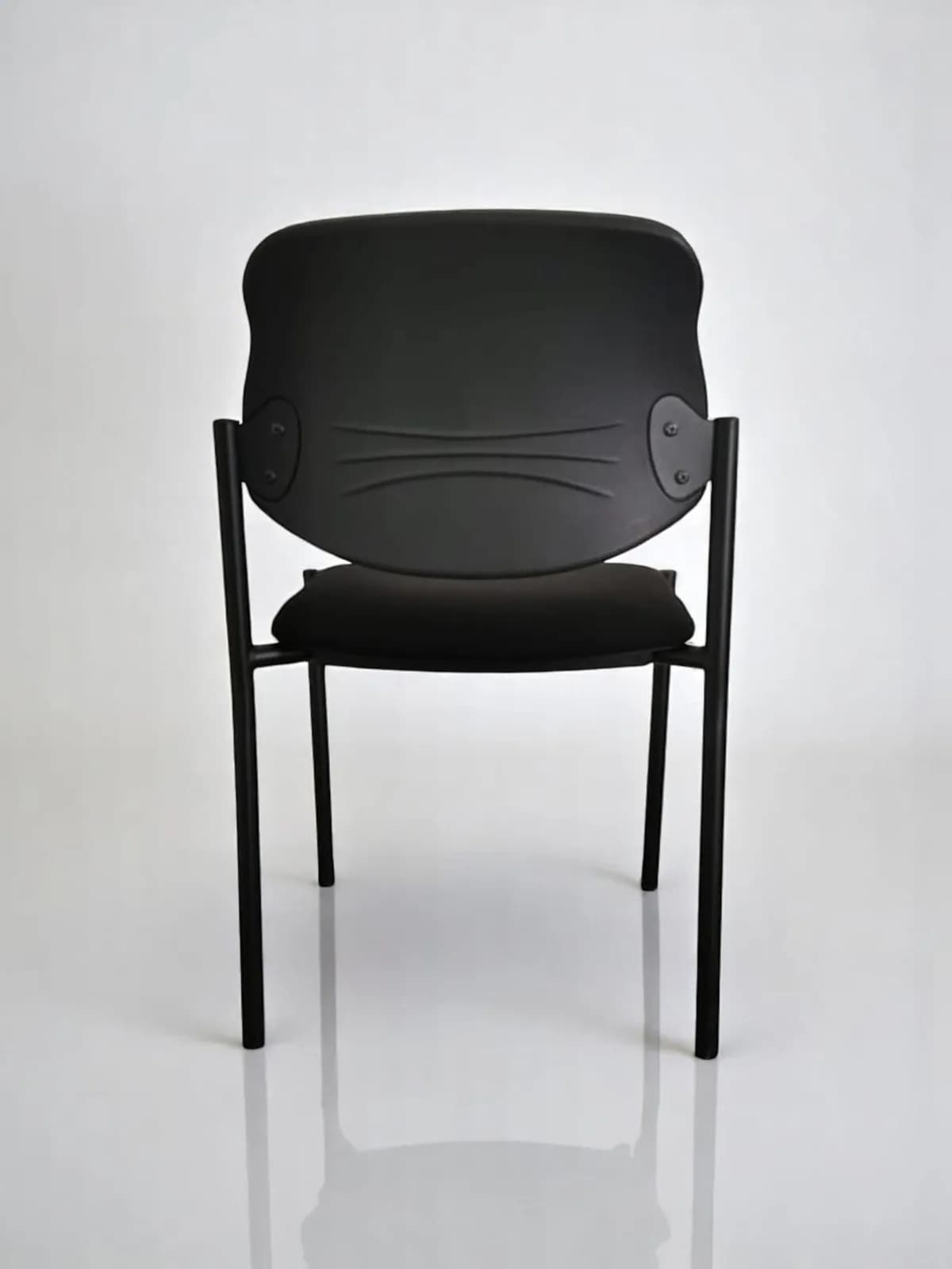 Lot Chaise visiteur promo tissus noir — vue 4