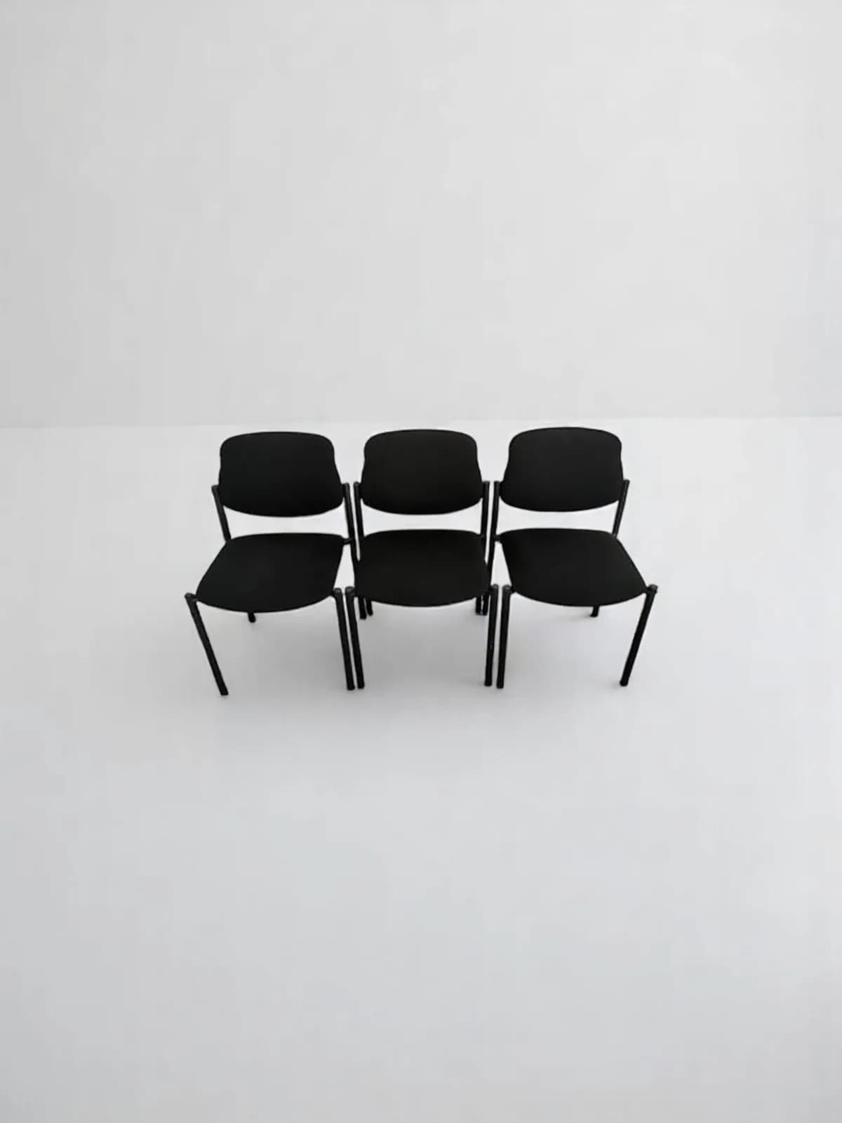 Lot Chaise visiteur promo tissus noir — vue 5