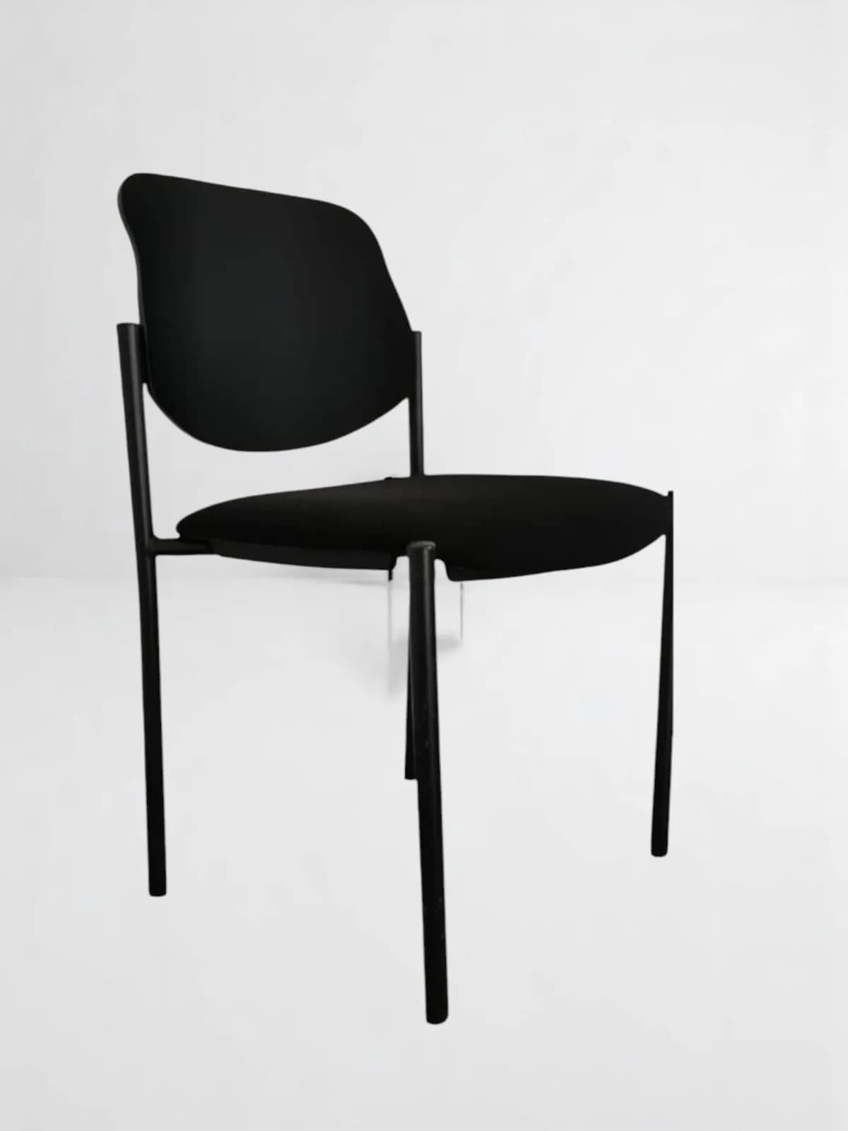 Lot Chaise visiteur promo tissus noir — vue 2