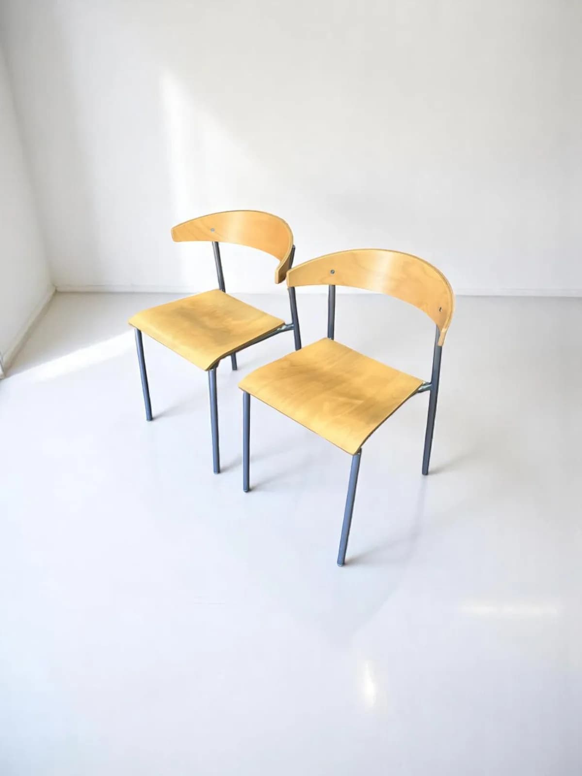 Lot chaise visiteur kinnarps en bois