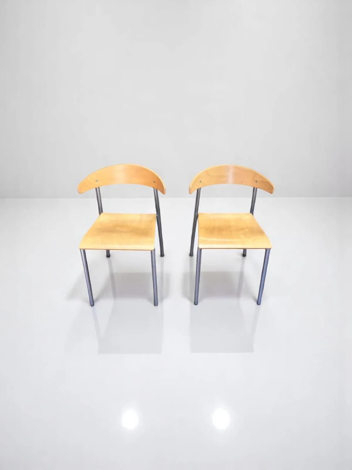 Lot chaise visiteur kinnarps en bois — vue 2