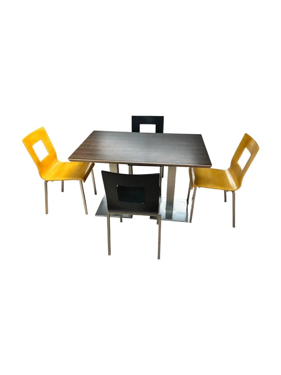 Table de restaurant piétement inox 120x75cm Pedrali