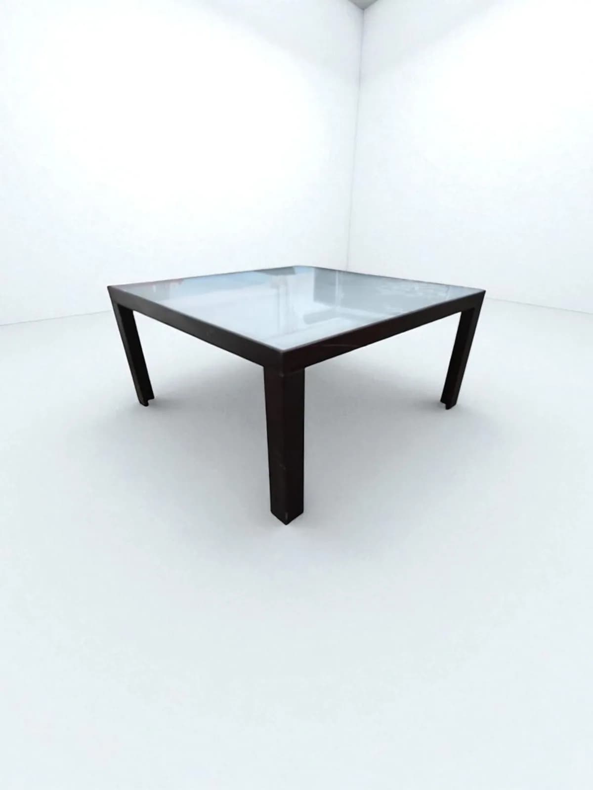 Table de réunion bois & verre Macé 150x150cm