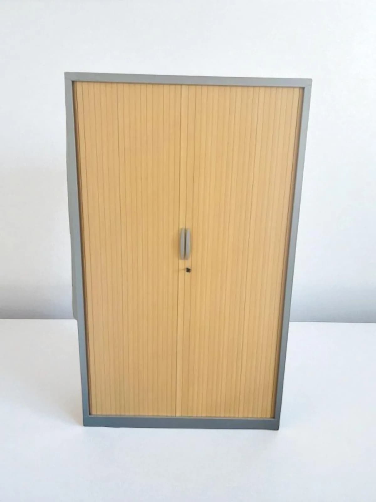 Armoire haute 120x200cm Marcadet bi-color clé — vue 2