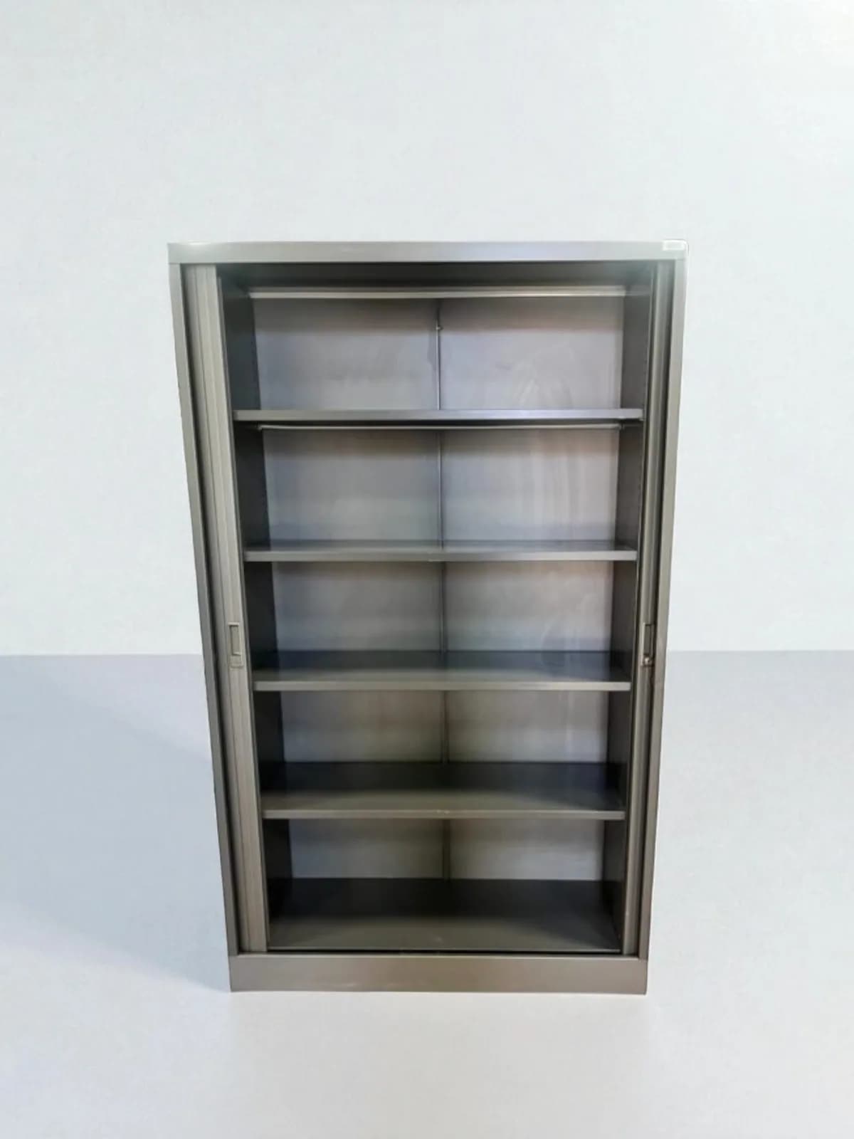 Armoire haute 120x200cm Marcadet grise monobloc — vue 4