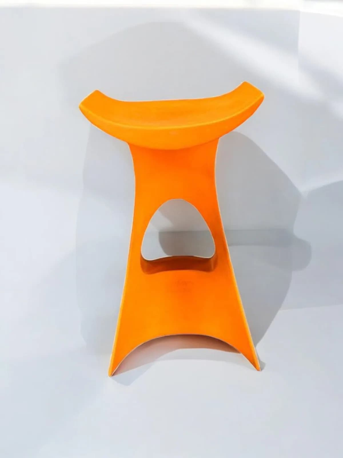 Tabouret de bar Slide orange  KONCORD — vue 2