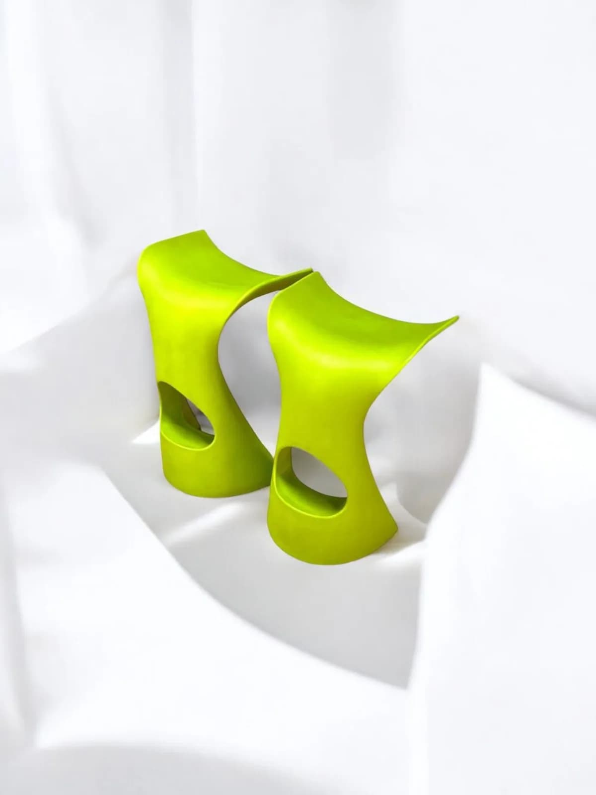 Tabouret de bar Slide vert  KONCORD — vue 4