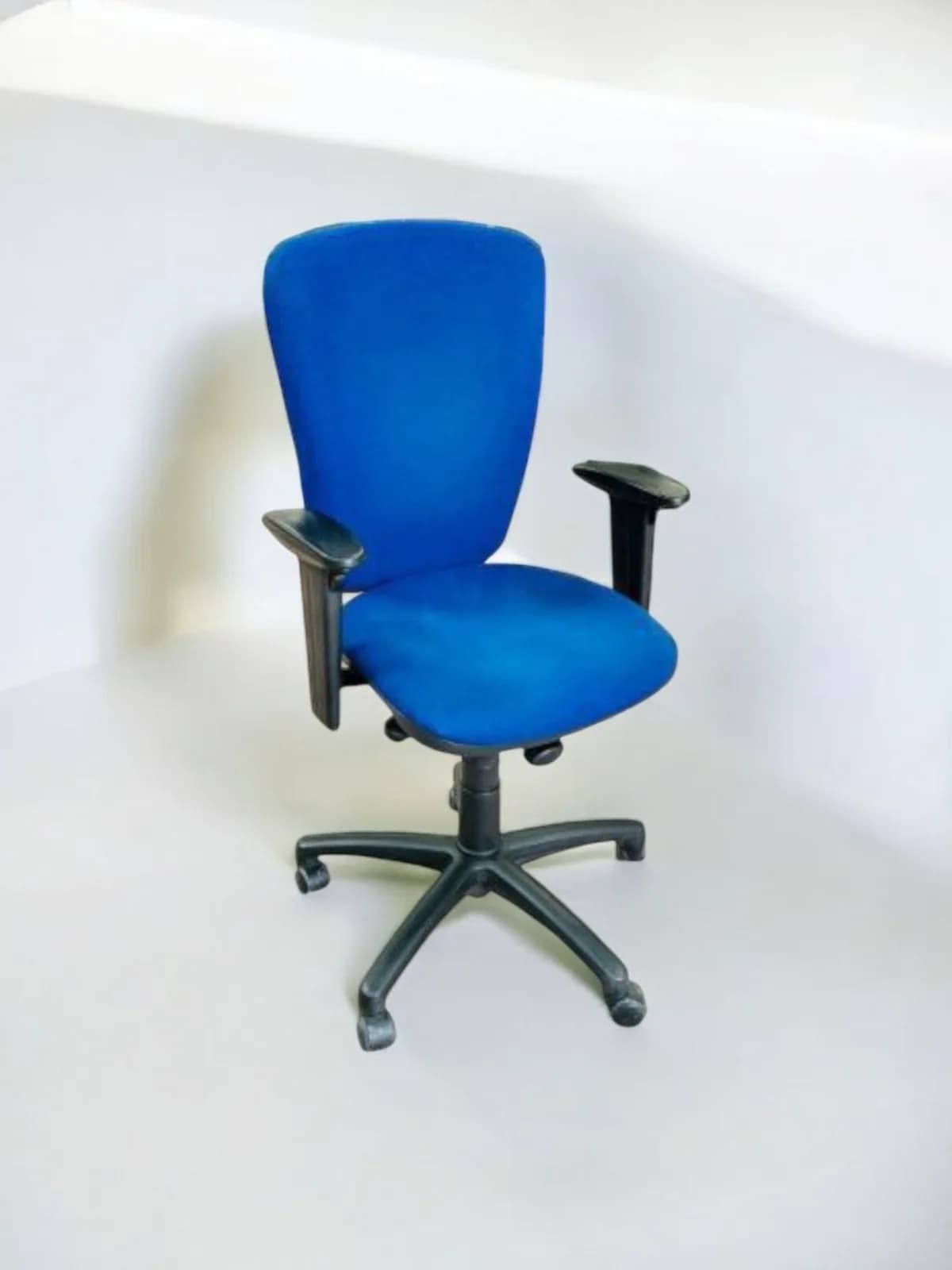Chaise à roulette Add Form tissu bleu ergonomique — vue 3