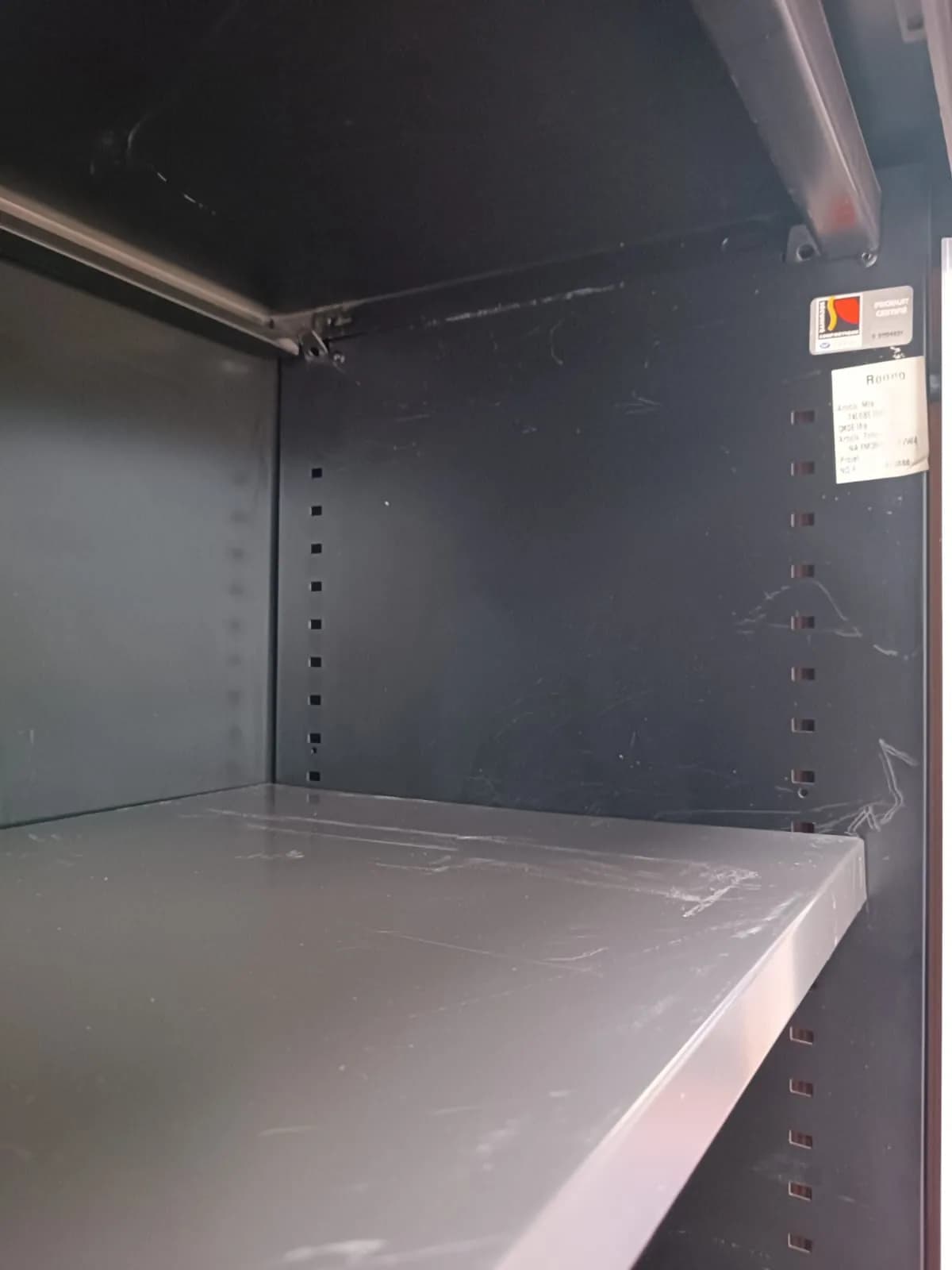 Armoire bi-color métallique marron noir 100x200cm — vue 5