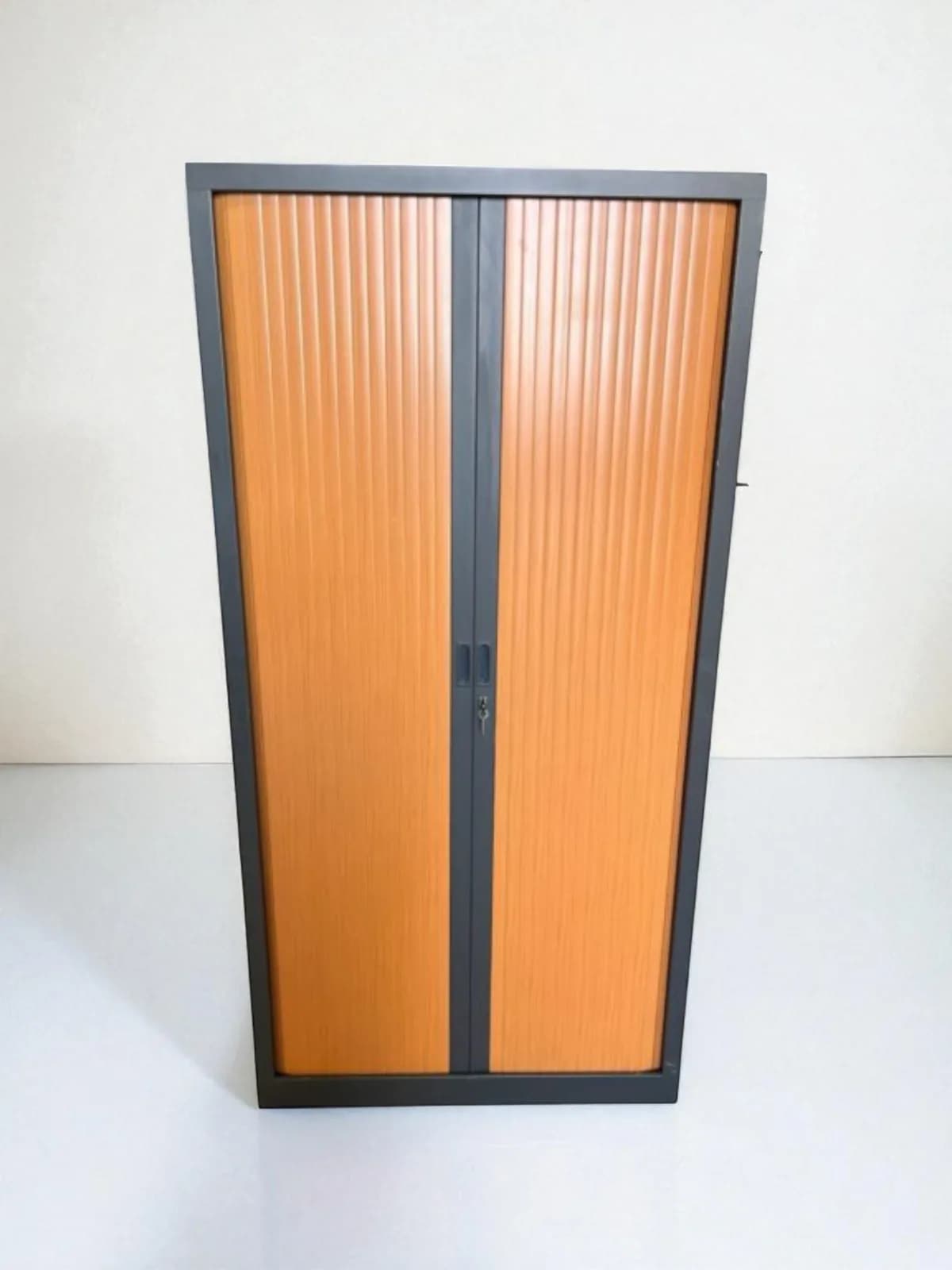 Armoire haute Steelcase 100x200cm noir marron — vue 2