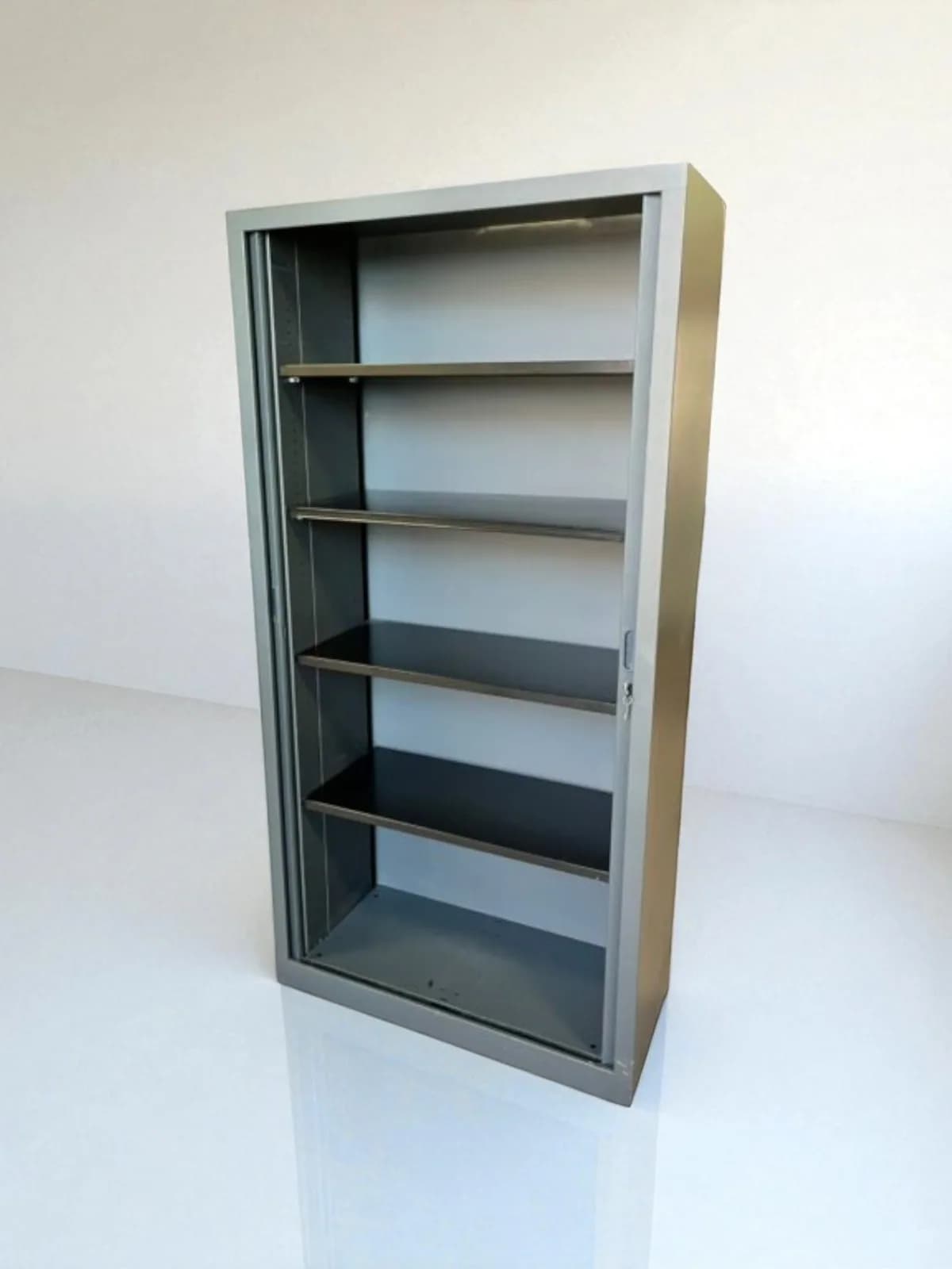 Armoire haute Steelcase 100x200cm noir marron — vue 4