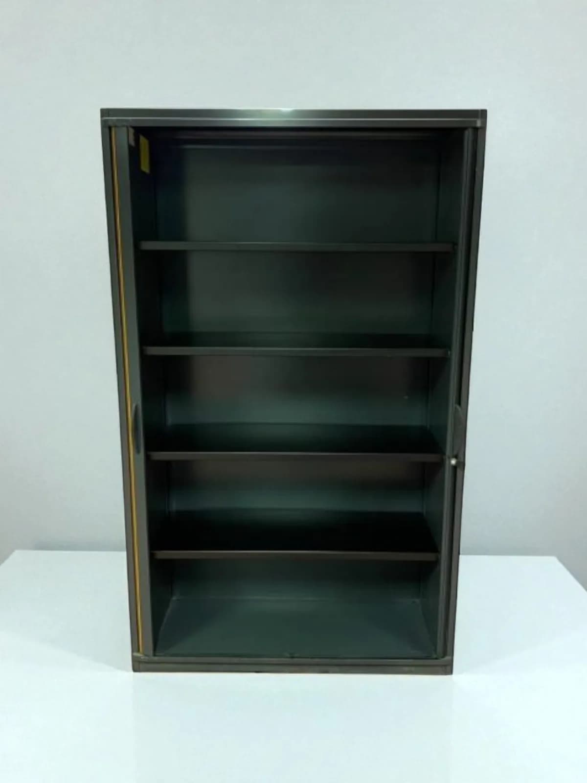 Armoire haute Steelcase 120x200cm bi-color gris marron — vue 3
